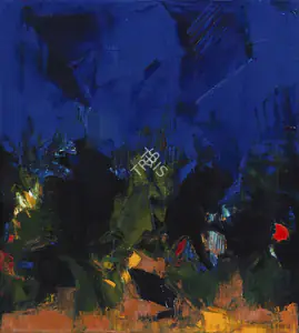 Raza, S.H. (Artist). Morning Raga, 1962 | Painting