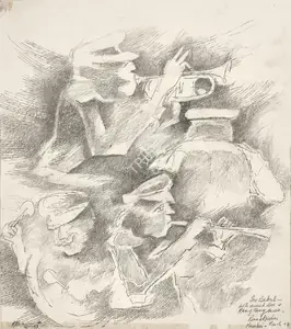 Khanna, Krishen (Artist). Bandwallahs, 2003 | Drawing