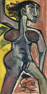 Souza, F.N. (Artist). Nude, 1959 | Painting