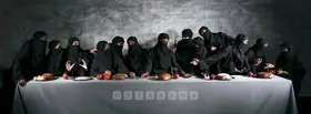 Vilasini, Vivek (Artist). Last Supper - Gaza, 2008 | Painting