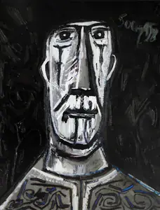 Souza, F.N. (Artist). Untitled, 1958 | Painting
