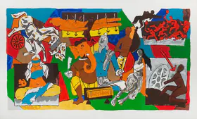 Husain, M.F. (Artist). Mahabharat, n.d. | Graphic Art