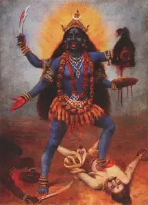 Raja Ravi Varma and Studio (Artist). Kali, n.d. | Painting