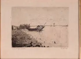 Dey, Mukul (Artist). On The Ganges, n.d. | Graphic Art