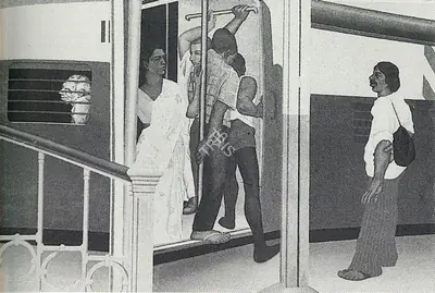 Patwardhan, Sudhir (Artist). Train, 1980 | Painting