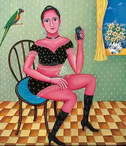 Kanodia, Nayanaa (Artist). Millennium Woman, 2000 | Painting