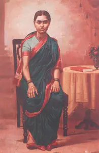 Adulkar, V.S. (Artist). Portrait of a Lady, 1942 | Painting