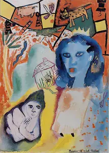 Rodwittiya, Rekha (Artist). Memories of a Lost Childhood, 1988 | Painting