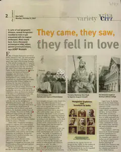 Mukesh, ASRP (Reporter). The Came, they Saw, they Fell in Love, 08 October 2007 | Newspaper Clipping | 00855240