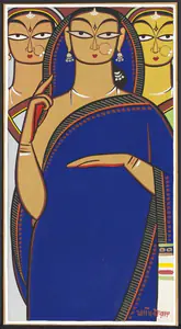 Roy, Jamini (Artist). Untitled (Three Women), n.d. | Painting