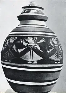 Roy, Jamini (Artist). Painted Earthen Jar, n.d. | Painting