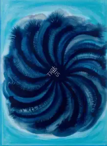 Mohanti, Prafulla (Artist). Untitled (Blue), n.d. | Painting