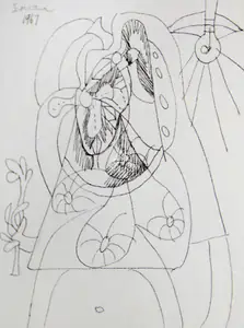 Souza, F.N. (Artist). Untitled, 1967 | Drawing
