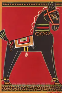 Roy, Jamini (Artist). Horse, n.d. | Painting