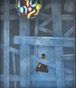 Bhattacharjee, Chandra (Artist). Untitled, 2004 | Painting