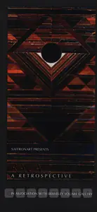 Raza SH Artist Raza a Retrospective New York Saffronart 2007 Solo Exhibition Invitation FineArts 00859553