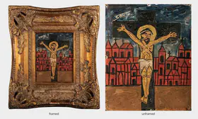 Souza, F.N. (Artist). Crucifixion, n.d. | Painting