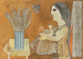 Narayan, Badri (Artist). The Little Hamsa, 2005 | Painting