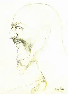 Parekh, Manu (Artist). Head I, 1982 | Painting