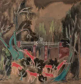 Sagara, Piraji (Artist). Untitled, 1955 | Painting