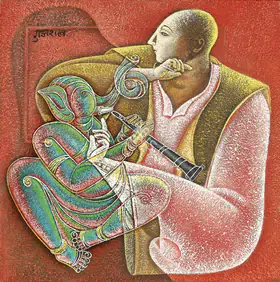 Gujral, Satish (Artist). Untitled, 2002 | Painting