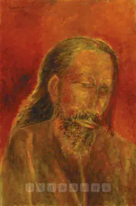 Padamsee, Akbar (Artist). Untitled (Head), 2005 | Painting
