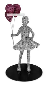 Shende, Valay (Artist). Girl with Balloons, 2019-2020 | Sculpture