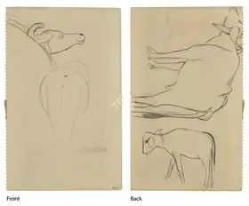 Sher-Gil, Amrita (Artist). Untitled (Double Sided), n.d. | Drawing