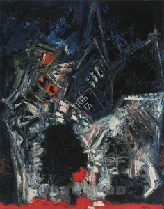 Raza, S.H. (Artist). Eglise, 1960 | Painting