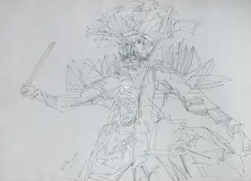 Adimoolam, K.M. (Artist). Untitled, 1988 | Drawing