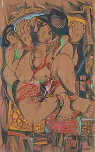 Suriyamoorthy, M.S. (Artist). Woman Series, 1978 | Painting