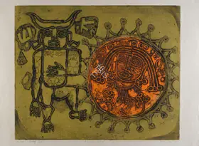 Khan, Mumtaz Ali (Artist). Ramdu-Kraj, 1974 | Graphic Art