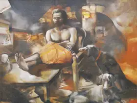Rao, Ramesh (Artist). Companions, n.d. | Painting