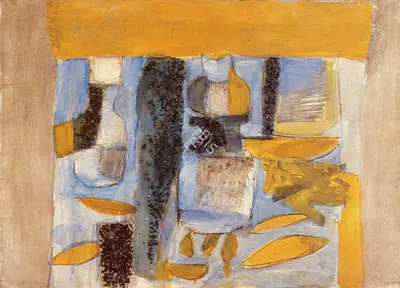 Subramanyan, K.G. (Artist). Still Life with Ceramic Jars, 1963 | Painting