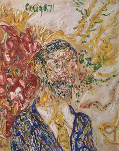 Souza, F.N. (Artist). Untitled (Self-Portrait), 1971 | Painting