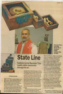 kalra, Vandana (Reporter). State Line, 13 November 2008 | Newspaper Clipping | 00855440