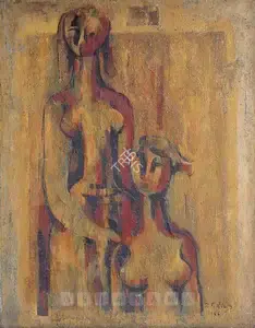 Reddy, P.T. (Artist). Family, 1966 | Painting