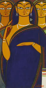 Roy, Jamini (Artist). Untitled (Three Women), n.d. | Painting