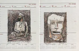 Pyne, Ganesh (Artist). The Speaking Stone, n.d. | Drawing