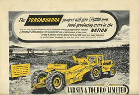 Larsen and Toubro (Advertiser). The Tungabhadra Project, 1951 | Advertisement
