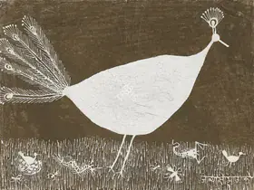 Mashe, Jivya Soma (Artist). Peacock, n.d. | Painting