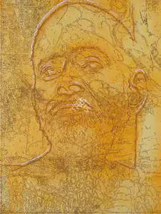 Ramesh, V. (Artist). Portrait of Ramana, 2008 | Painting