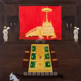 Harsha, N.S. (Artist). Charming Nation: Come Have A Meal With My King, 2005 | Painting