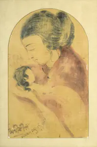 Dey, Manishi (Artist). Mother & Child, 1933 | Painting