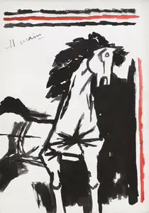 Husain, M.F. (Artist). Untitled, n.d. | Drawing