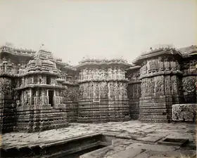 Lyon, Edmund David (Photographer), Hullabeed Temple, Carvings on West side, n.d. | Antiquarian Photograph