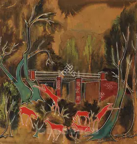 Sagara, Piraji (Artist). Untitled, 1955 | Painting