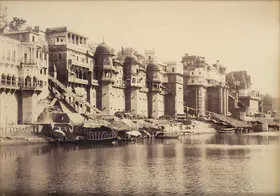Dayal, Lala Deen (Photographer), Rana Mahal Ghat, Benares, n.d. | Antiquarian Photograph