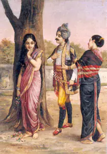 Varma, Raja Ravi (Artist). Proposal of Marriage, 1895 | Painting
