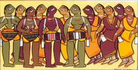 Roy, Jamini (Artist). Musicians, n.d. | Painting